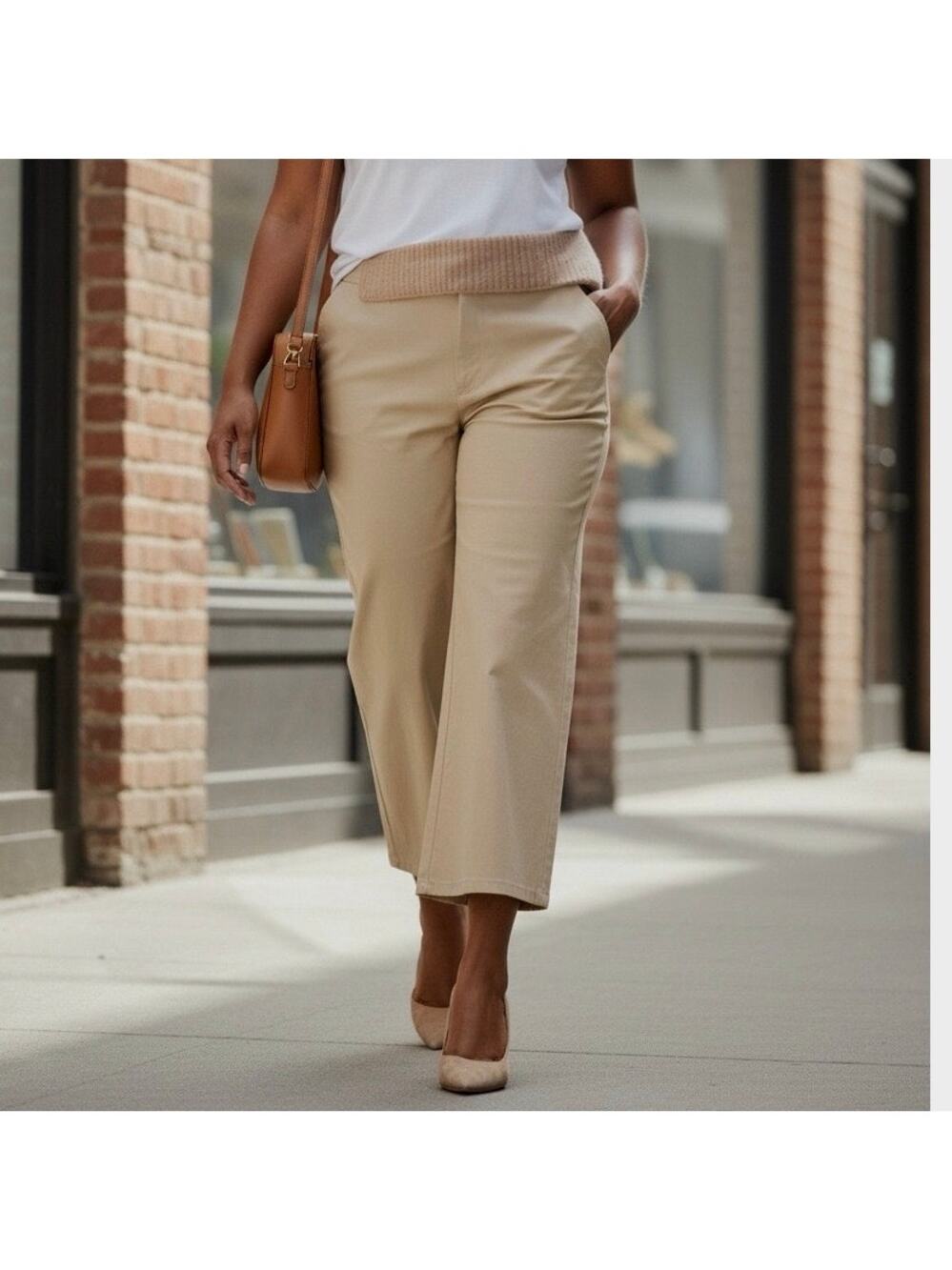 Elie Tahari WIDE LEG ANKLE PANT Size 14